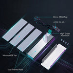 ZORBES® M.2 2280 SSD Heatsink ARGB Cooler
