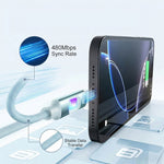 Verilux® PD 30W USB-C to Lightning Cable with Breathing Light