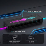 ZORBES® 10-Port ARGB & PWM Fan Hub with Remote Control