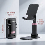 ZORBES® Folding Compact Desk Phone Stand with Adjustable Height
