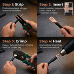 Serplex® Copper Ring Terminal Kit with Heat Shrink Tubing Set