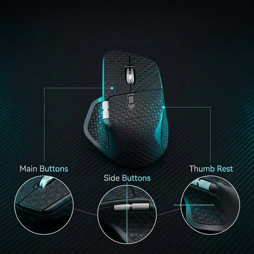 ZORBES® Anti-Slip Mouse Grip Tape Skin for Logitech MX Master 4