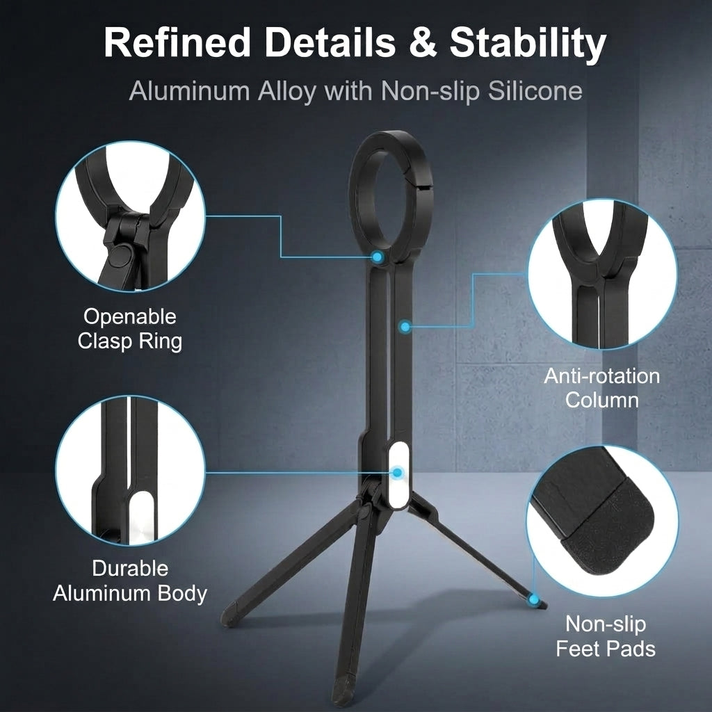 ZORBES® Magnetic Phone Tripod Stand Aluminium Mini Pocket Mount
