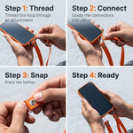 ZORBES® Crossbody Phone Strap Adjustable Nylon Lanyard for iPhone 17