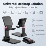ZORBES® Folding Compact Desk Phone Stand with Adjustable Height