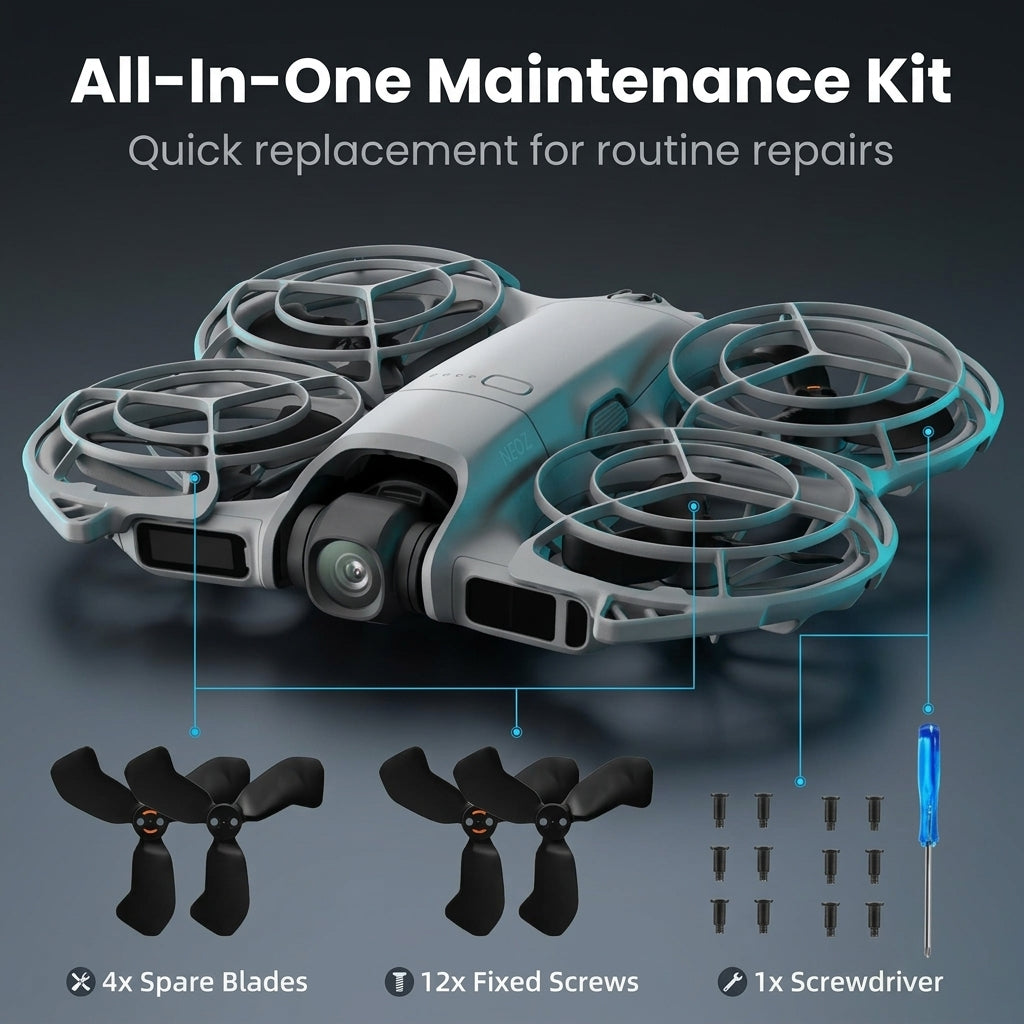ZORBES® 2 Pair Drone Spare Propeller Set Compatible with Neo 2
