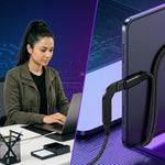 Verilux® Upgrade PD 60W Right Angle USB C Extension Cable