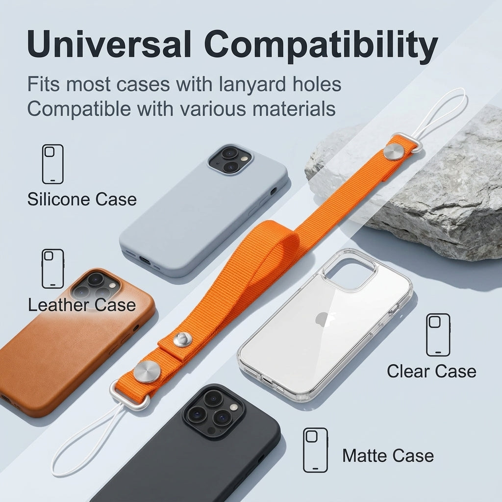 ZORBES® Crossbody Phone Strap Adjustable Nylon Lanyard for iPhone 17