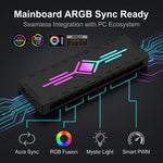 ZORBES® 10-Port ARGB & PWM Fan Hub with Remote Control