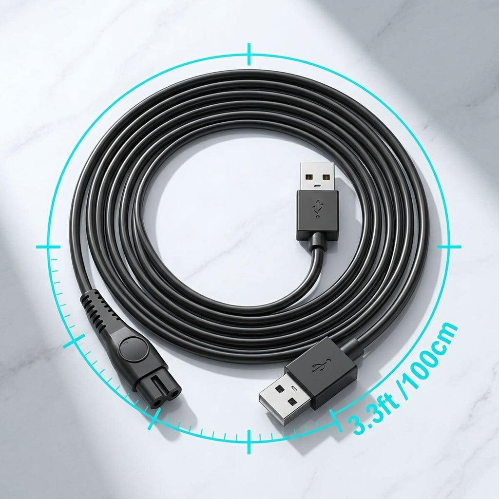 ZORBES® USB 2-Pin Replacement Charger Cable for Philips Shaver