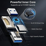 ZORBES® USB 3.0 2-in-1 SD & Micro SD Memory Card Reader Adapter