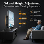 ZORBES® Universal Table Top TV Stand with Height Adjustment