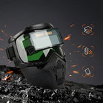Serplex® 2 In 1 Auto Darkening Welding Helmet with Goggles Set