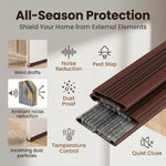 Serplex® 35 Inch Room Door Sweep with Noise Reducing Felt Bristles