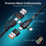 Verilux® PD 240W Multi Type C Cable Fast Charging with USB A Input