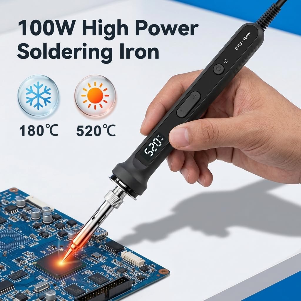 Serplex 100W Soldering Iron Kit with LCD Display