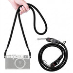 ZORBES® 110cm Camera Shoulder Strap Nylon Braided Sling Rope Black