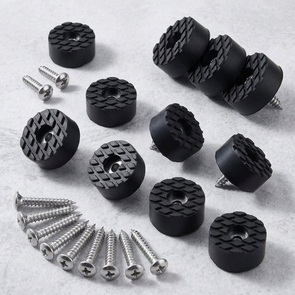 Serplex® 32 Pack 0.7" Round Rubber Chair Leg Pads Screw On