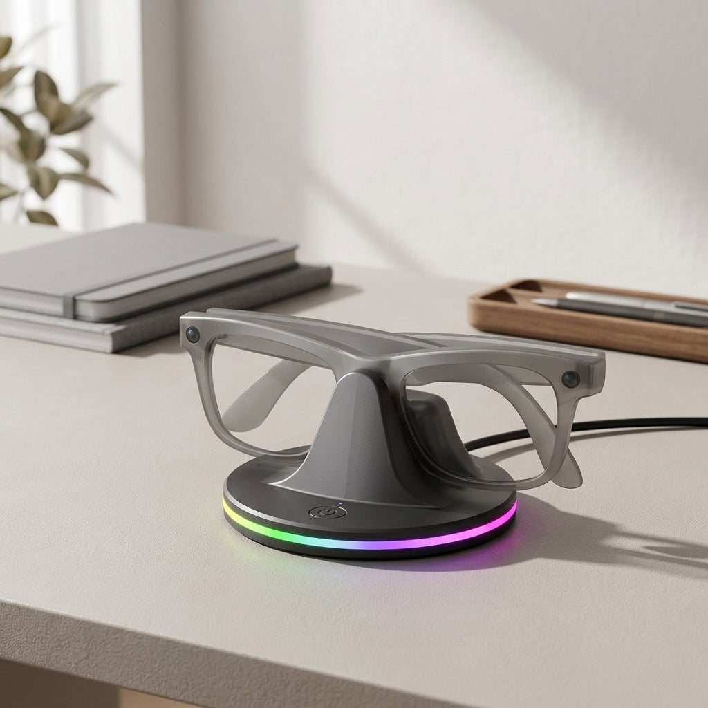 ZORBES® RGB Charging Dock Stand for Meta Ray-Ban Smart Glasses