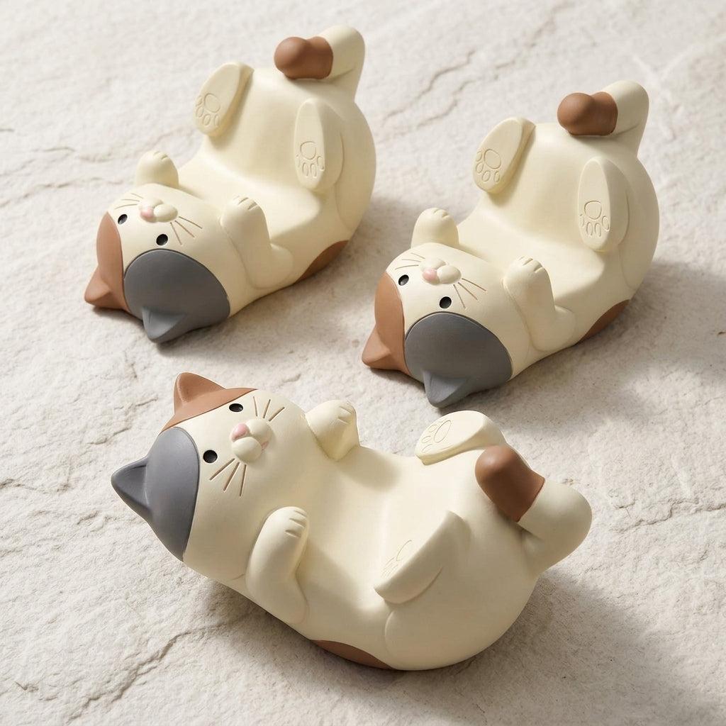 ZORBES® Cute Cat Phone Holder Stand for Desk 3.2x2.4 Inch Figurine