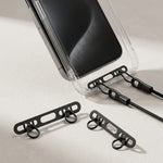 ZORBES® 2 Pack Metal Phone Lanyard Tether Tab Ultra Thin Stainless