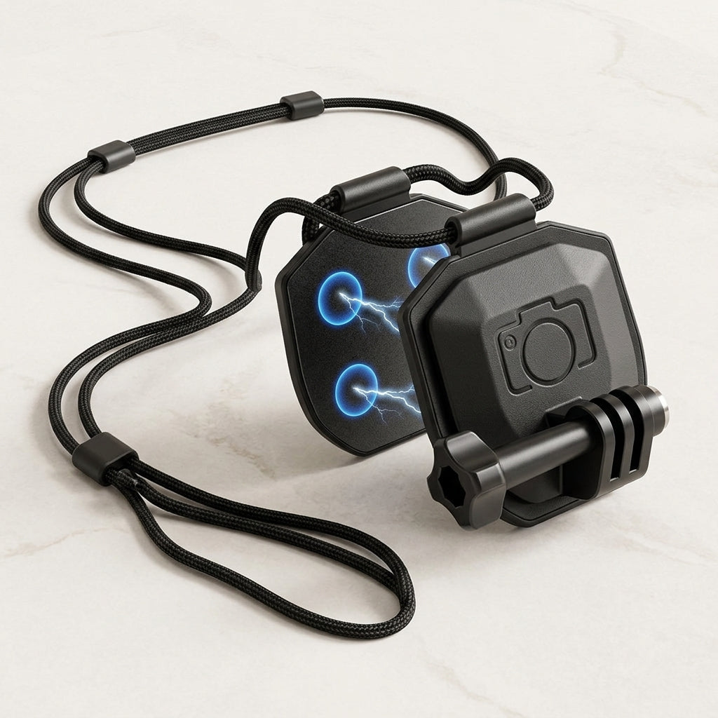 ZORBES® Magnetic Action Camera Neck Mount Strap for POV Filming