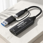 Verilux® 2 in 1 USB 3.0 HDMI Video Capture Card 4K 1080P 60Hz