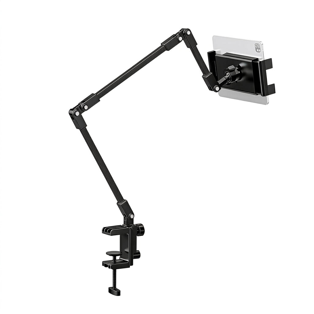 ZORBES® Carbon Steel Adjustable Desk Mount Tablet & Phone Holder