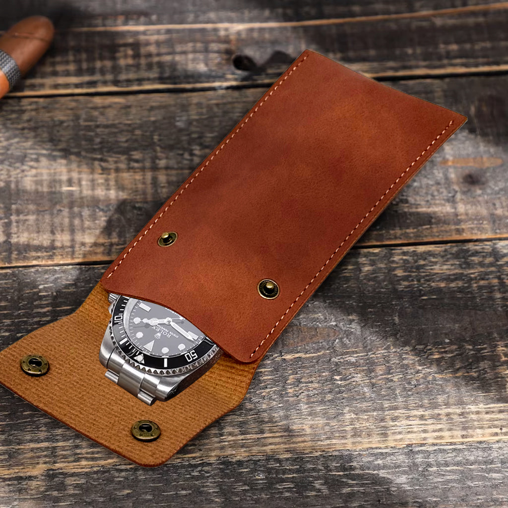 ZORBES® Watch Box Genuine Leather Storage Case