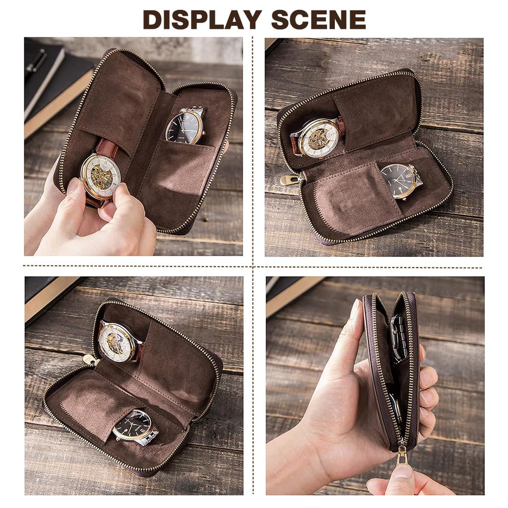 ZORBES® Double Creativity Leather Watch Storage Box