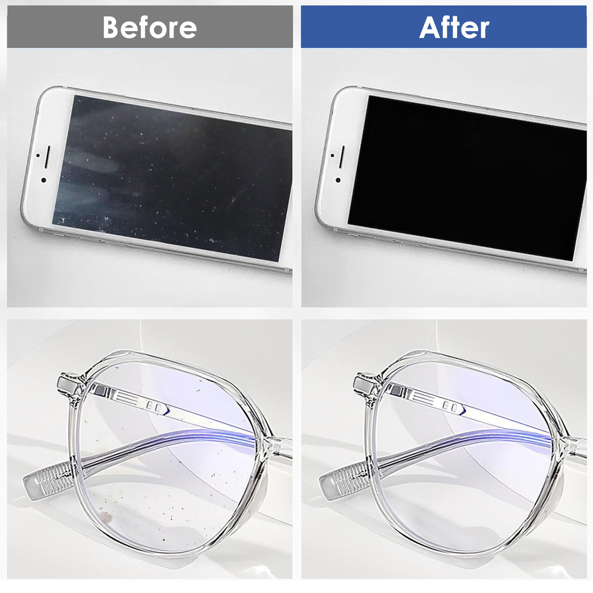 ZORBES® 2 PCS Glasses Cleaning Cloth