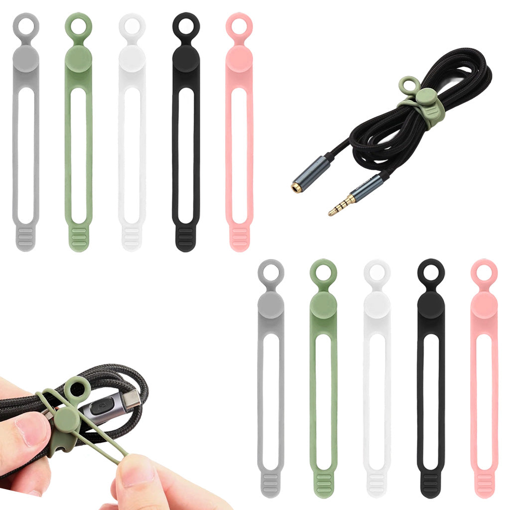 ZORBES® Data Cable Organizer Silicone Headphone Organizers,