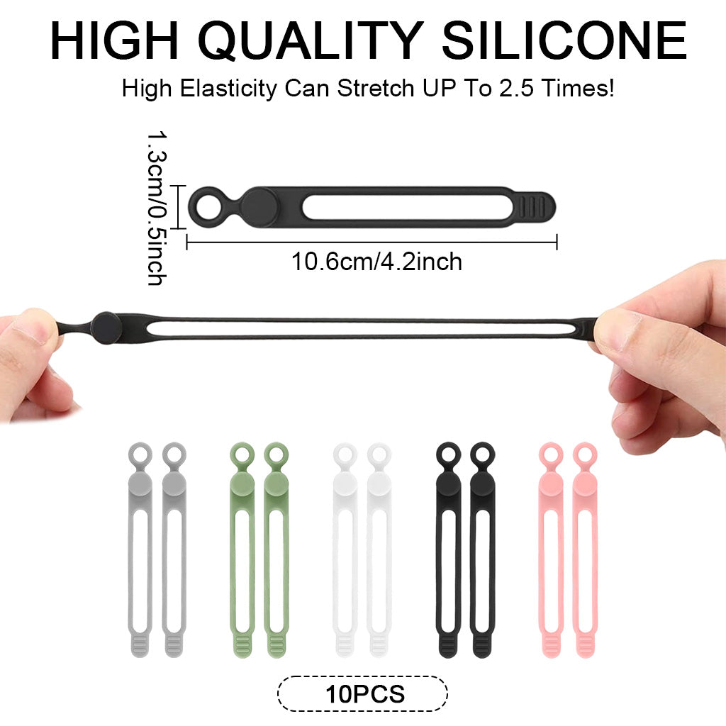 ZORBES® Data Cable Organizer Silicone Headphone Organizers,