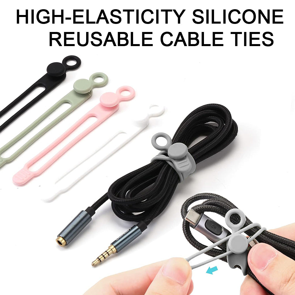 ZORBES® Data Cable Organizer Silicone Headphone Organizers,