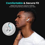ZORBES® Ear Hooks for AirPods 4th Generation (2024), 3 Pairs S/M/L Anti-Slip Ear Covers, Added Storage Pouch, Silicone Accessories Compatible with Apple AirPods 4th Gen (Large+Medium+Small, White)