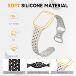 ZORBES® 2PCS Breathable Sport Band Compatible with Apple Watch Band 42mm 44mm 45mm 46mm 49mm, Soft Eco-Friendly Silicone Band for iWatch Series 10/9/8/7/6/5/4/3/2/1 SE Ultra