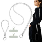 ZORBES® Phone Lanyard for Phone Case, Sparkling Cell Phone Wrist Strap for All Phone Case,Universal Phone Neck Strap and Wrist Strap