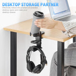 ZORBES® KDD 2 in 1 Headphone Hanger with Desk Cup Holder