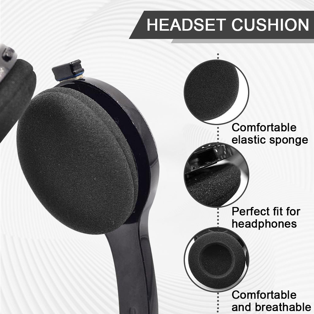 ZORBES® Ear Cushions Foam Replacement for Supra Plus Encore and Most Standard Size Office Telephone Headsets
