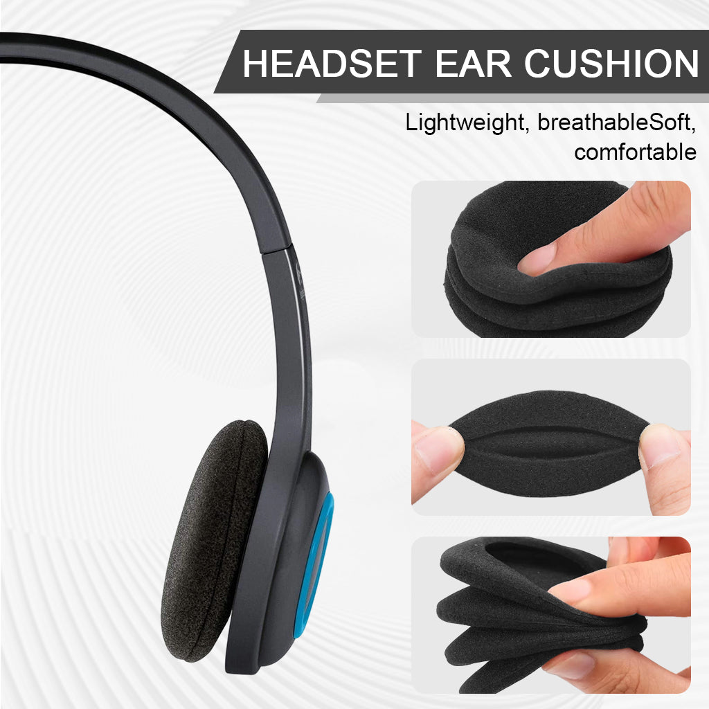 ZORBES® Ear Cushions Foam Replacement for Supra Plus Encore and Most Standard Size Office Telephone Headsets