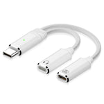 ZORBES® AuviPal 2-in-1 USB C to Audio Adapter with 100W Charging Port,