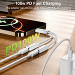 ZORBES® AuviPal 2-in-1 USB C to Audio Adapter with 100W Charging Port,