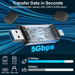 ZORBES® SD Card Reader USB C