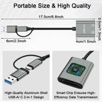 ZORBES® SD Card Reader, High-Speed USB 3.0 to Micro SD Card Adapter