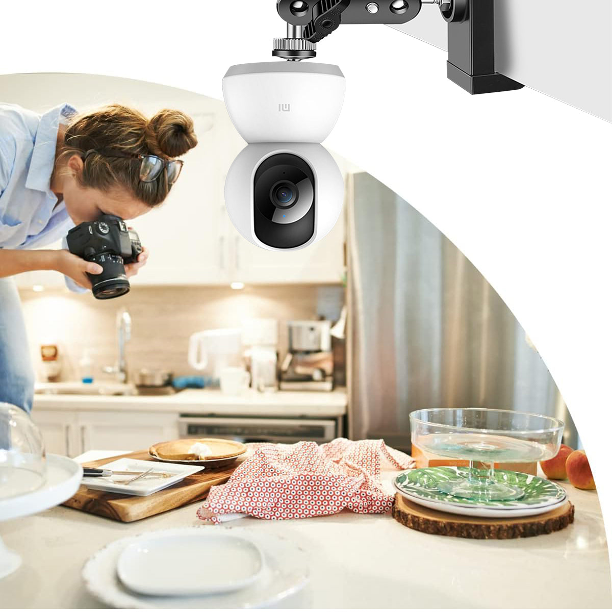 ZORBES® Security CCTV Camera Bracket Ceiling Wall Mount Hang Ceiling Mount Flexible Indoor Outdoor Bracket
