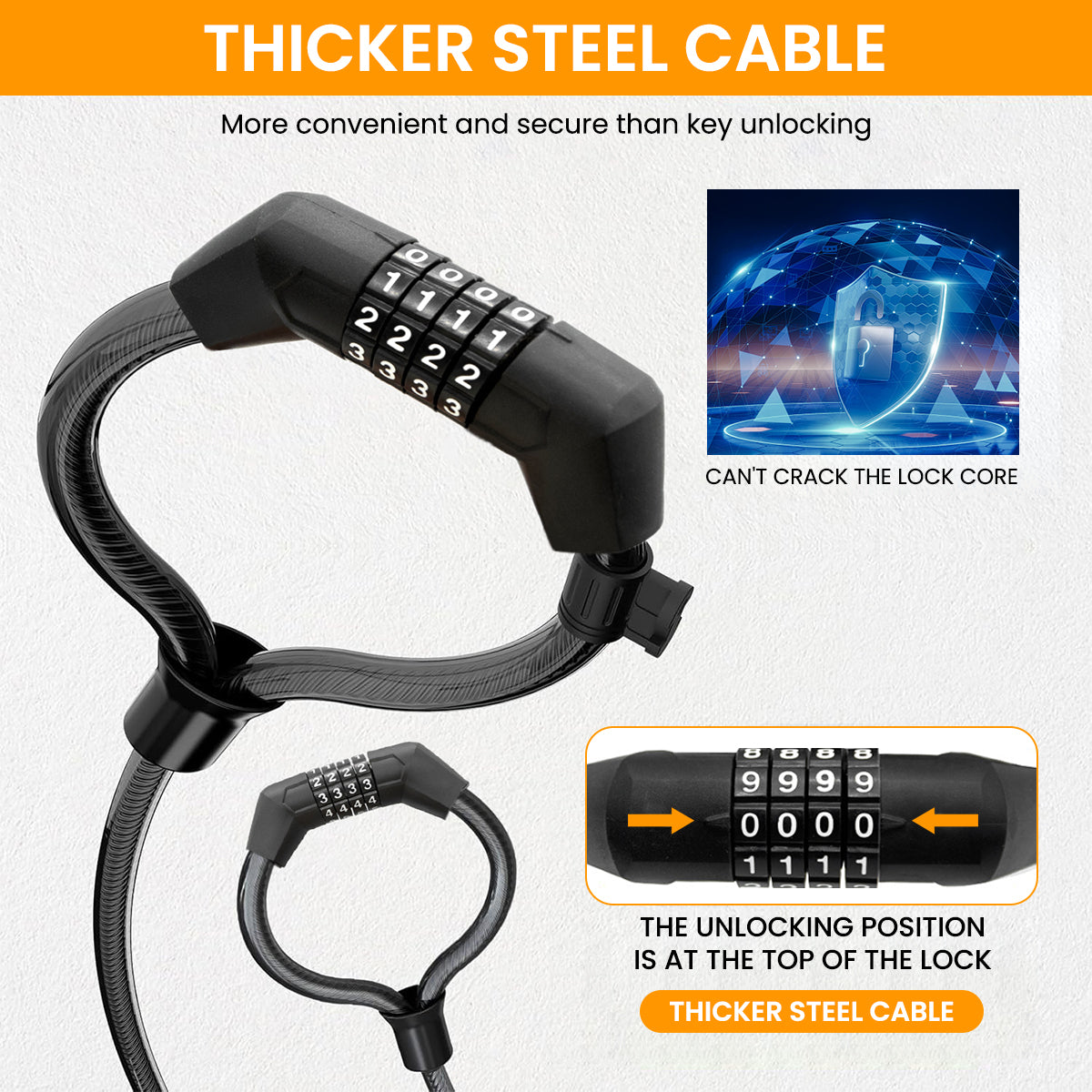 ZORBES® Scooter Lock, Bike Locks
