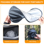 ZORBES® Car Sun Shields Sun Shade for Window, Car Driver's Window Sun Shields Suction Cup Detachable Sun Blackout UV Protection Window Shield, Pack of 4Pcs, 17.72x14.57 inches