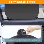 ZORBES® Car Sun Shields Sun Shade for Window, Car Driver's Window Sun Shields Suction Cup Detachable Sun Blackout UV Protection Window Shield, Pack of 4Pcs, 17.72x14.57 inches