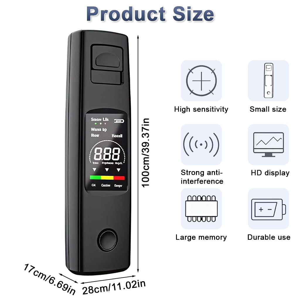 ZORBES® Breathalyzer, Upgraded Portable Professional High-Accuracy