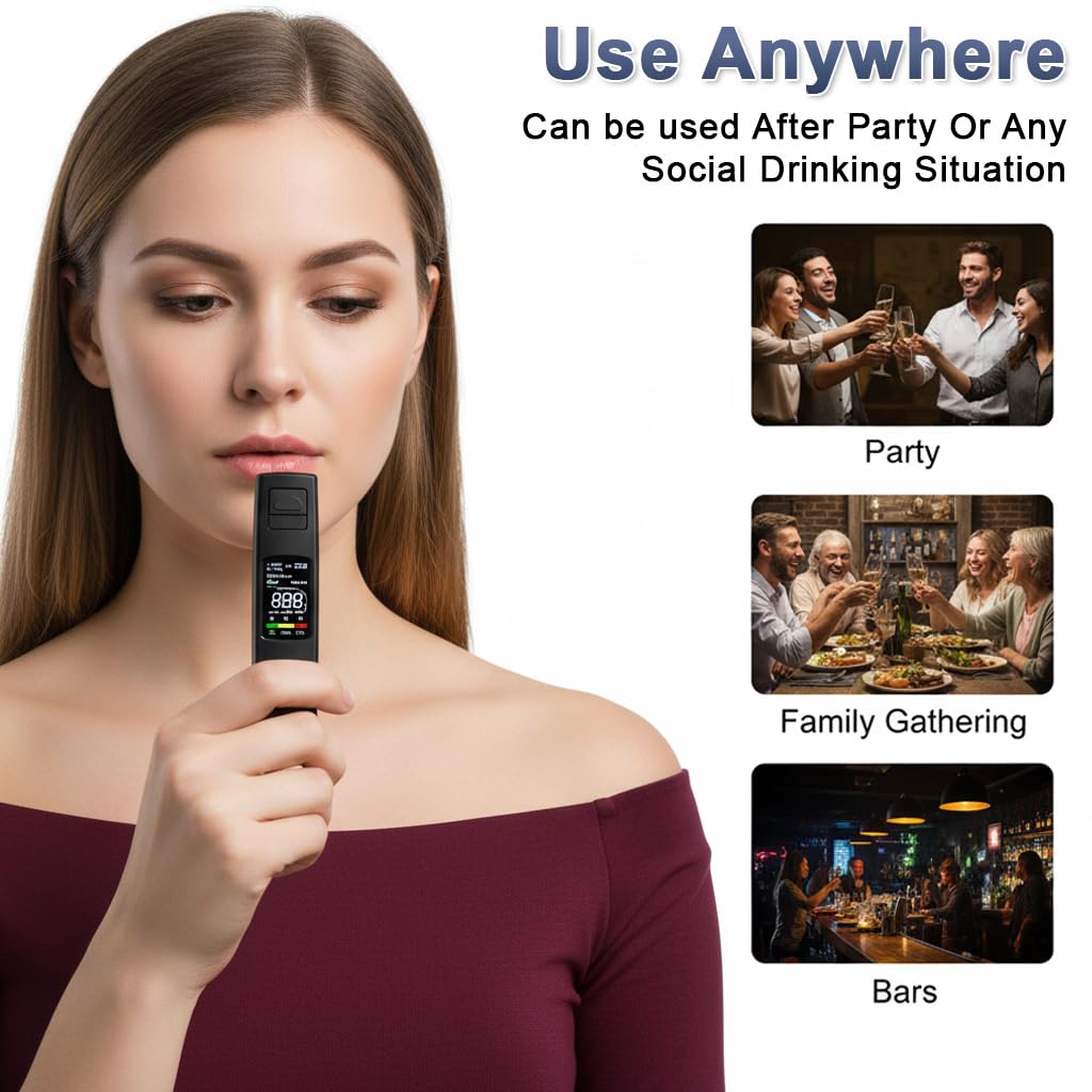 ZORBES® Breathalyzer, Upgraded Portable Professional High-Accuracy